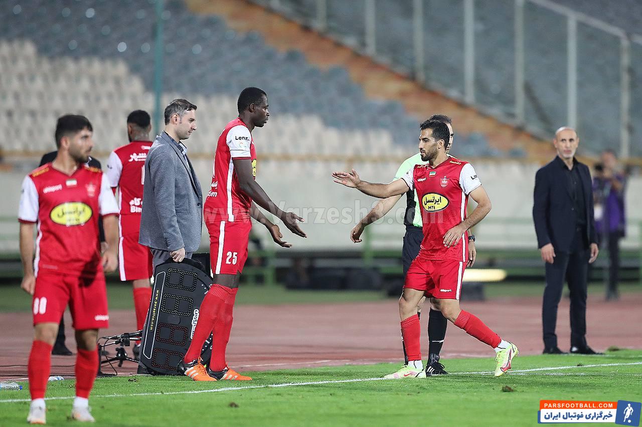 اولین بازی شیخ دیاباته برای پرسپولیس در مصاف با مس رفسنجان