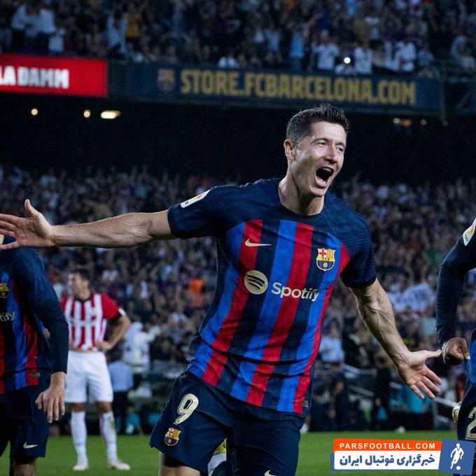 درخشش مجدد روبرت لواندوفسکی برای بارسلونا در دیدار با بیلبائو