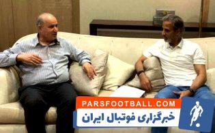 دیدار کوتاه مهدی تاج با رئیس فدراسیون فوتبال قطر در مالزی