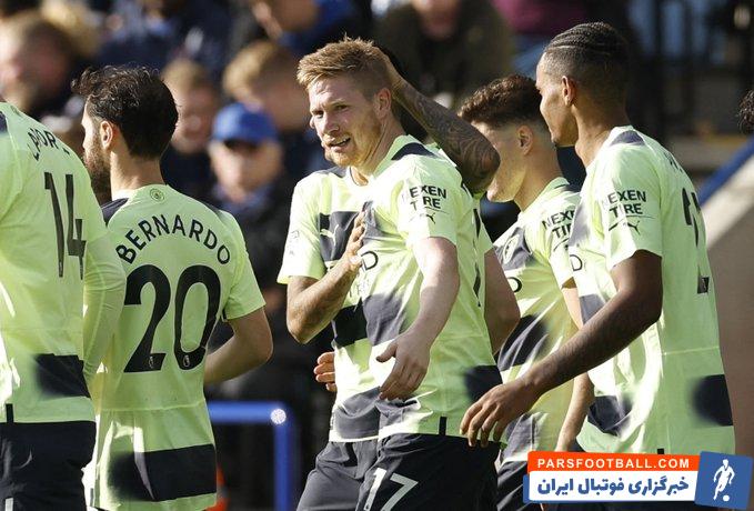 گل سه امتیازی کوین دی بروینه برای منچسترسیتی برابر لستر