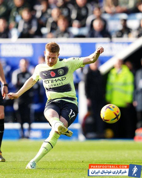 گل سه امتیازی کوین دی بروینه برای منچسترسیتی برابر لستر