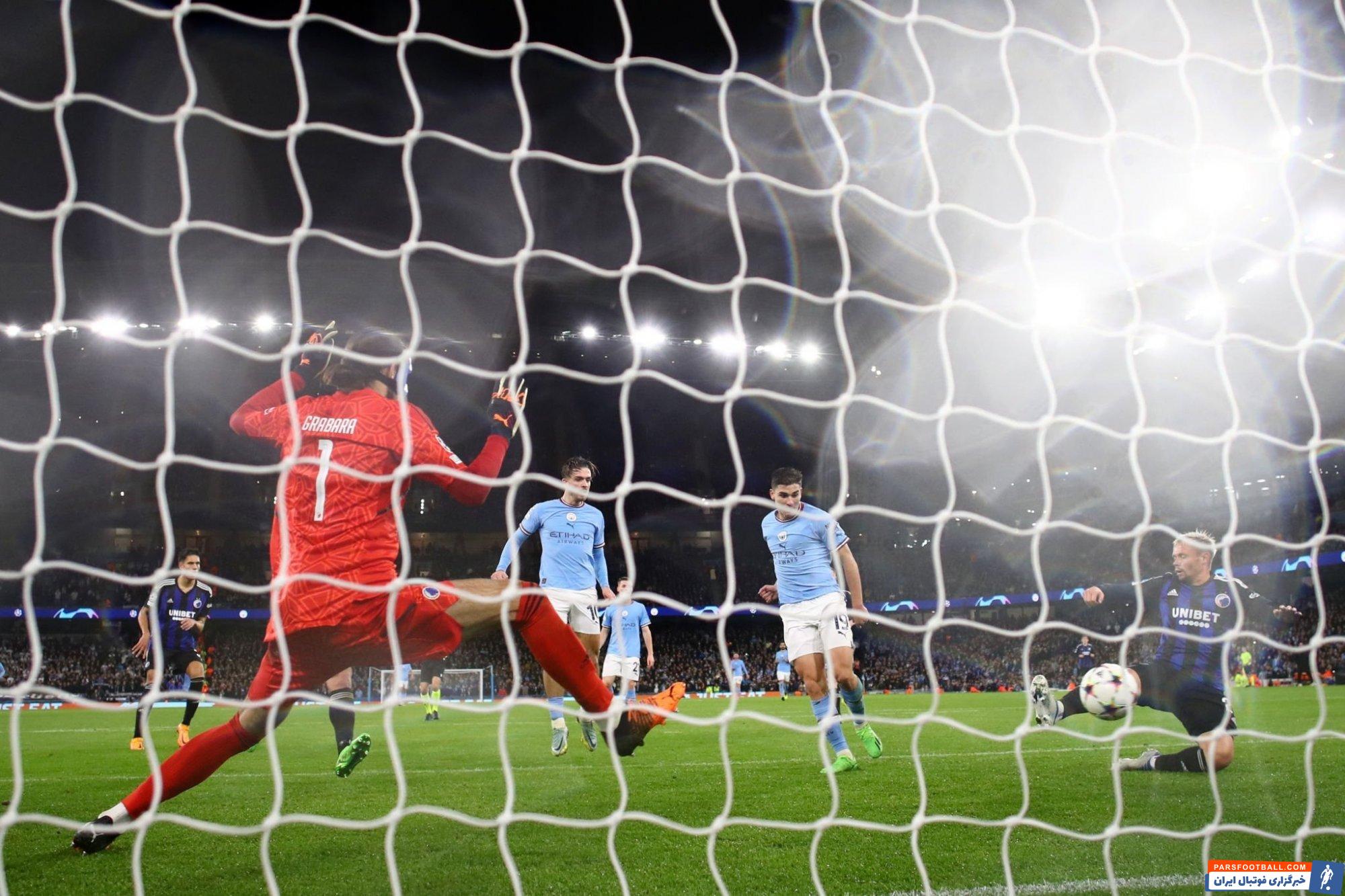 جشنواره گل منچسترسیتی برابر کپنهاگن با 5 گل در اتحاد