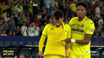 اخراج بازیکن ویارئال پس از شادی گل خاص در دیدار با آلمریا در لالیگا