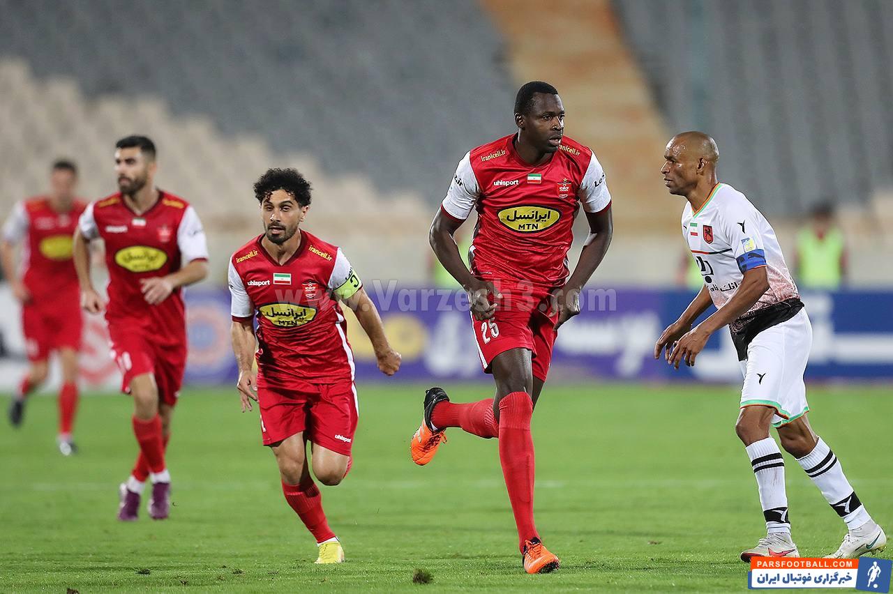 اولین بازی شیخ دیاباته برای پرسپولیس در مصاف با مس رفسنجان