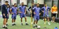 تمرینات متنوع بدنی بازیکنان تیم ملی ایران زیر نظر کارلوس کی روش