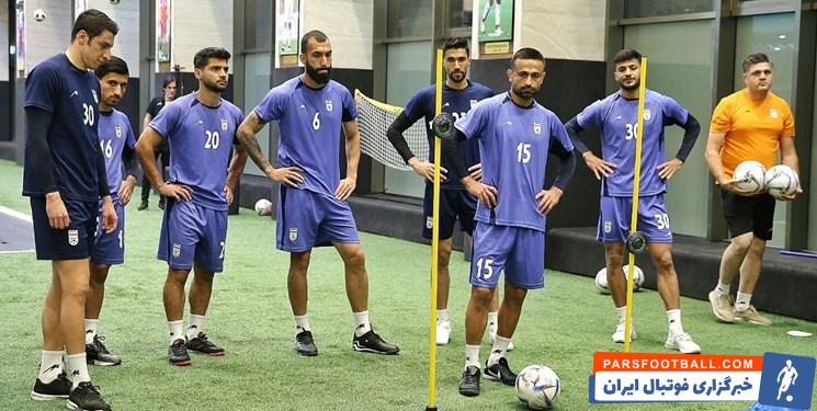 تمرینات متنوع بدنی بازیکنان تیم ملی ایران زیر نظر کارلوس کی روش