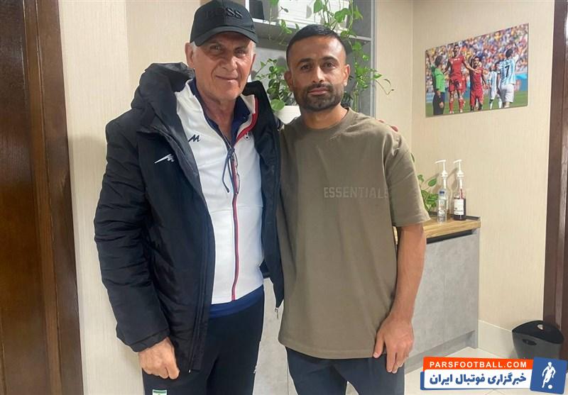 دیدار امید ابراهیمی بازیکن بدشانس تیم ملی با کارلوس کی روش پس از خداحافظی با جام جهانی