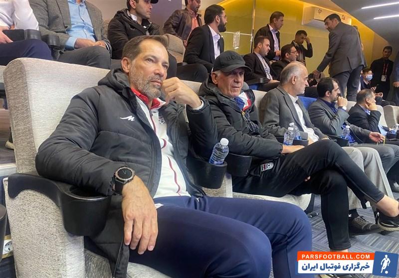 حضور کارلوس کی روش در بازی بسکتبال ایران و چین