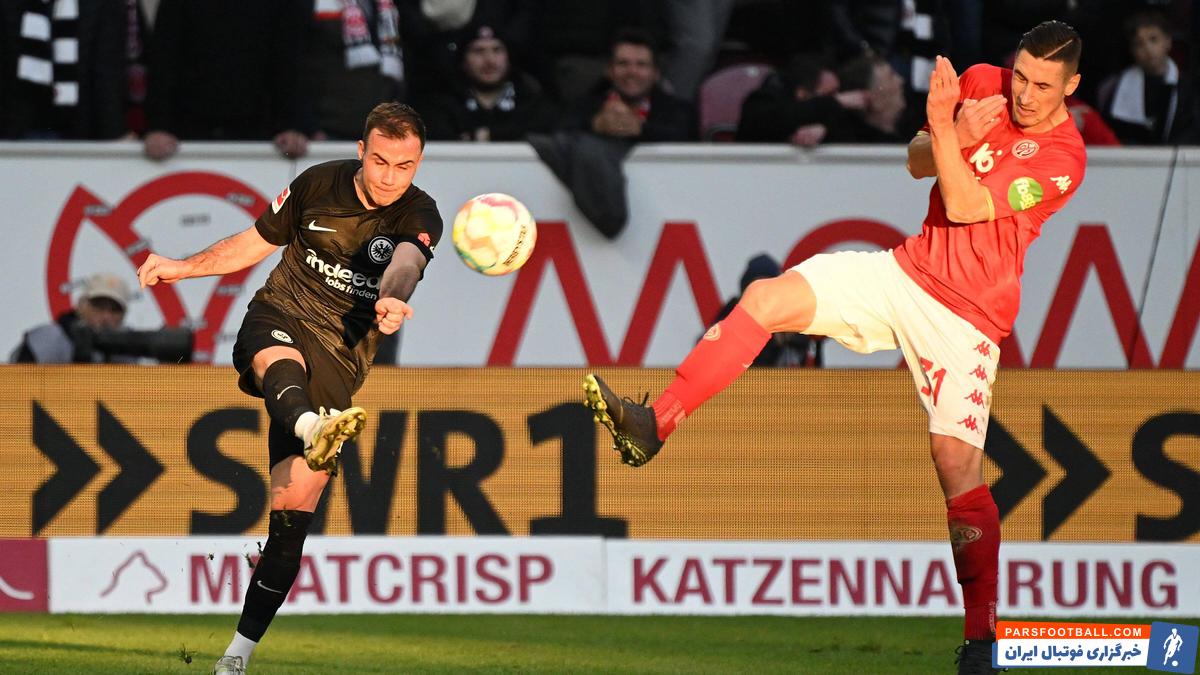 درخشش ماریو گوتزه در دیدار فرانکفورت و ماینتس با یک پاس گل در آستانه جام جهانی