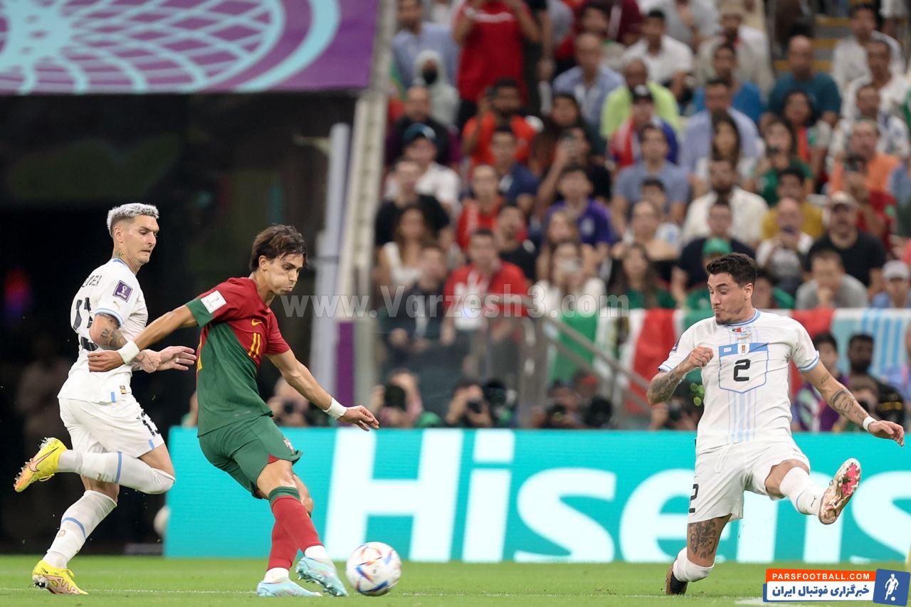 صعود تیم ملی پرتغال به مرحله حذفی جام جهانی با برتری برابر اروگوئه