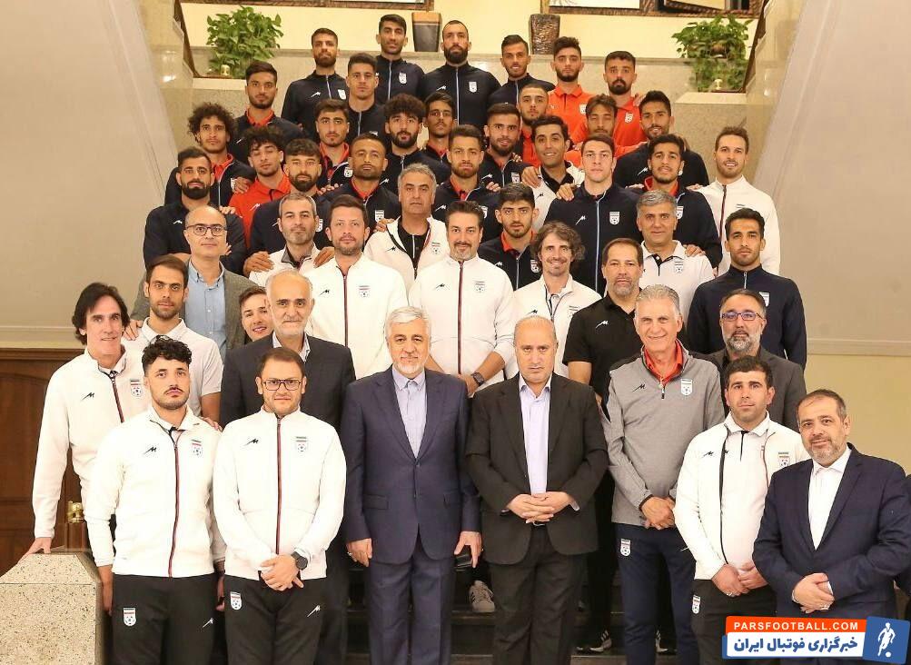 حمید سجادی مهمان ویژه اردوی تیم ملی فوتبال ایران بود
