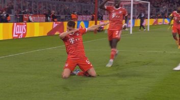 گلزنی بنجامین پاوارد برای بایرن مونیخ برابر اینتر پس از بازگشت به ترکیب اصلی