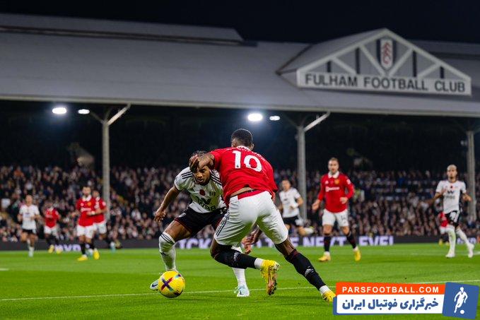 پیروزی دشوار خارج از خانه منچستریونایتد برابر فولام با گل لحظه آخری