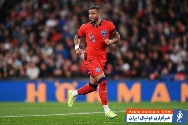 کایل واکر بازیکن تاثیرگذار تیم ملی انگلیس بازی با ایران را از دست داد