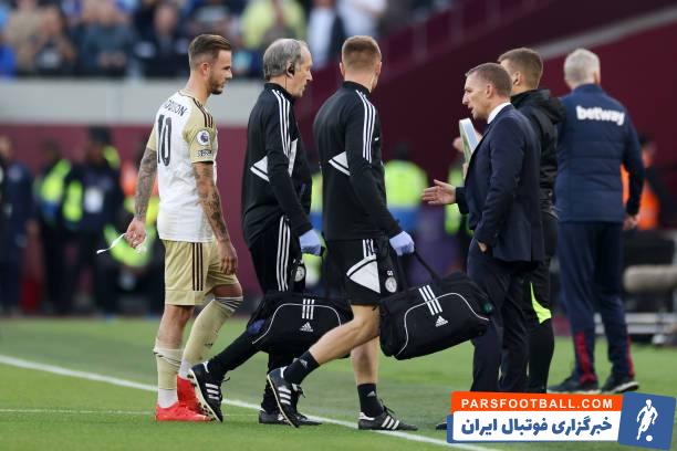 مصدومیت نگران کننده جیمز مدیسون در دیدار لستر و وستهم در آستانه جام جهانی