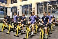 تمرینات متنوع بدنی بازیکنان تیم ملی ایران زیر نظر کارلوس کی روش