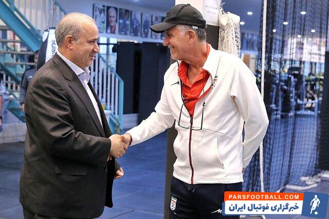 مهدی تاج رئیس فدراسیون فوتبال : هم من و هم کارلوس کی روش نگرانی‌هایی داریم