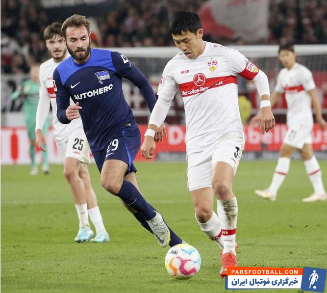 مصدومیت شدید واتارو اندو در دیدار اشتوتگارت و هرتابرلین