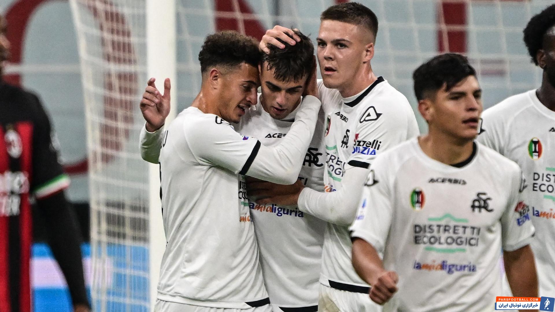 گلزنی دنیل مالدینی برای اسپتزیا برابر میلان در سن سیرو