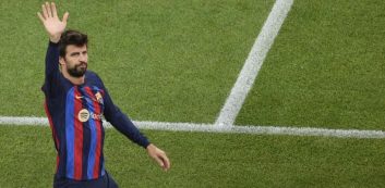 مراسم ویژه باشگاه بارسلونا برای بازی خداحافظی جرارد پیکه