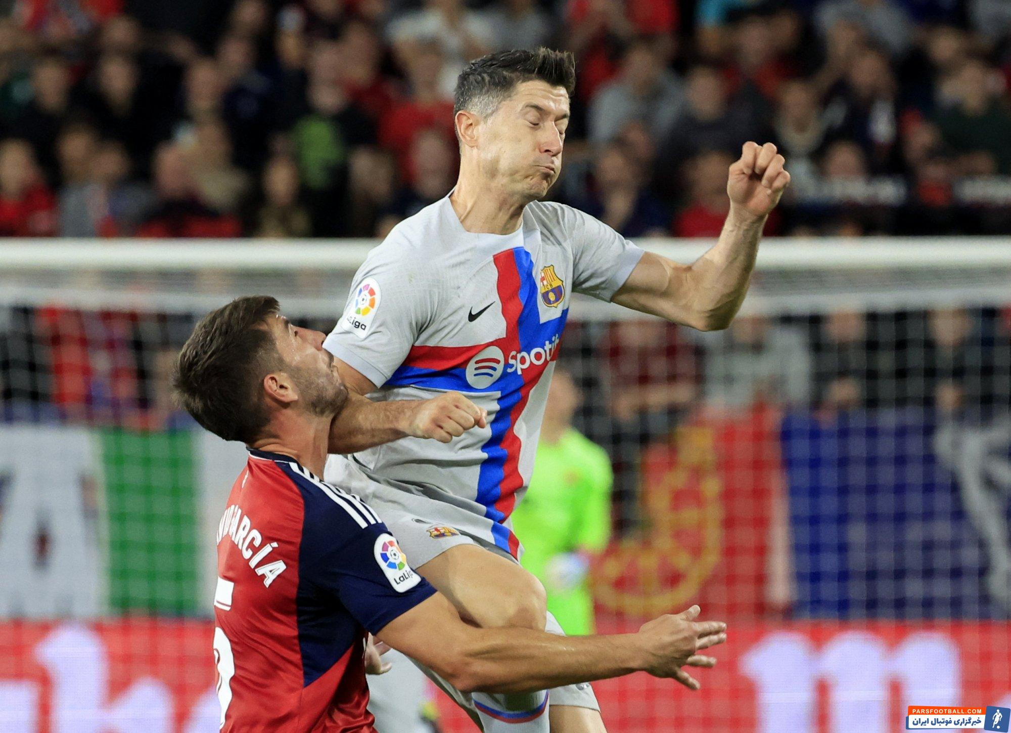 حرکت توهین آمیز روبرت لواندوفسکی خطاب به داور