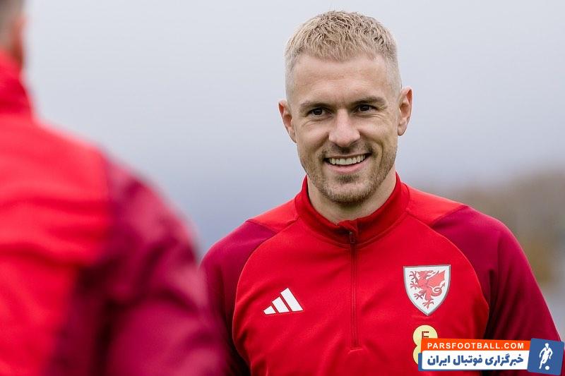 آرون رمزی با موهای جدید و رنگ شده آماده حضور در جام حجهانی با تیم ملی ولز