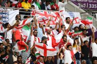 کنایه هواداران تیم ملی انگلیس به شعارهای آمریکایی ها در ورزشگاه البیت