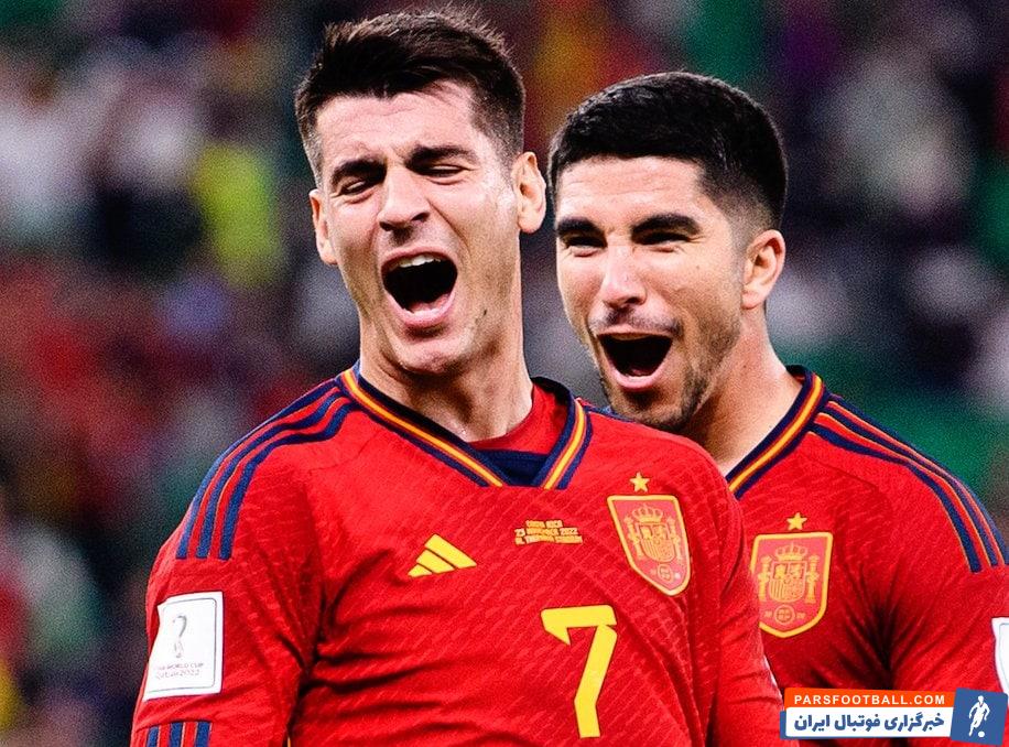 آلوارو موراتا بهترین بازیکن دیدار اسپانیا - آلمان