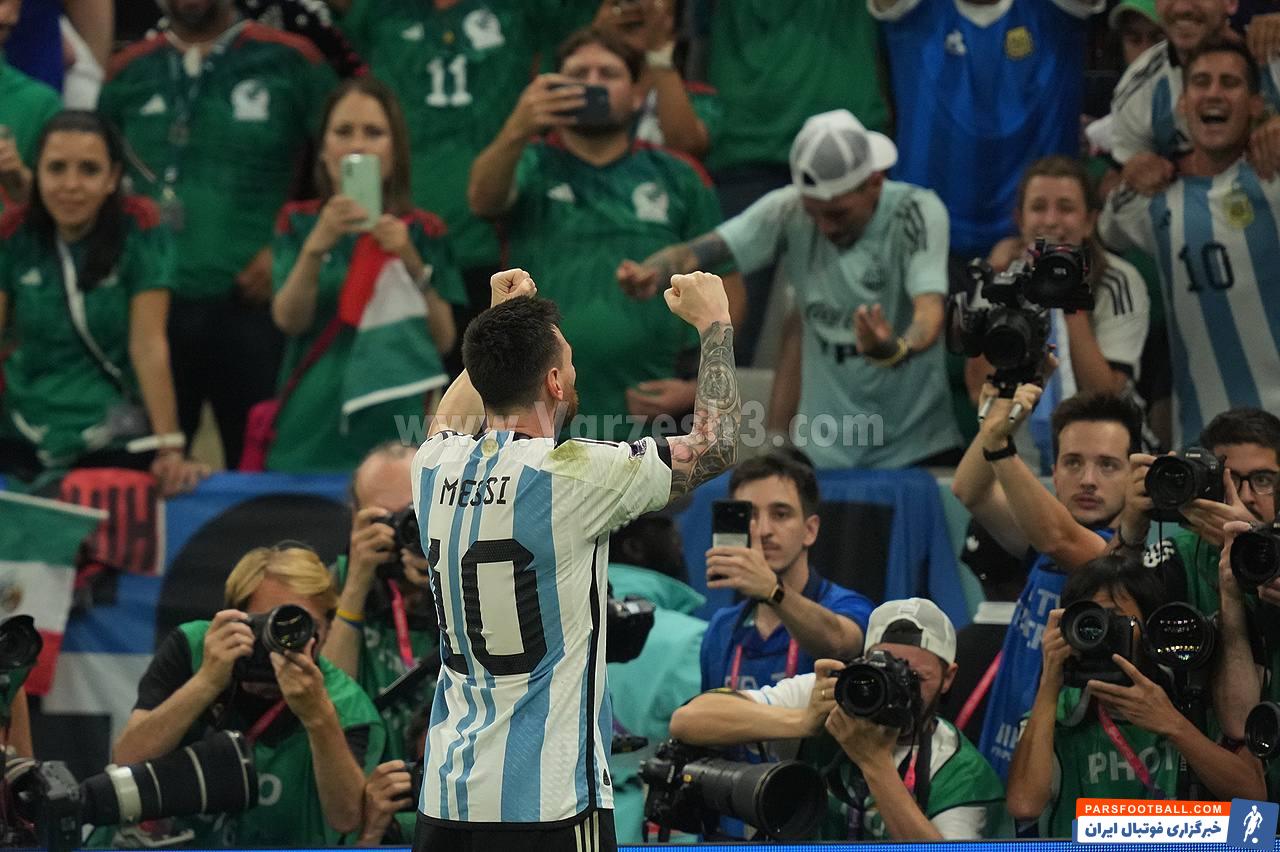 لیونل مسی ناجی آرژانتین برابر مکزیک با گلی دیدنی