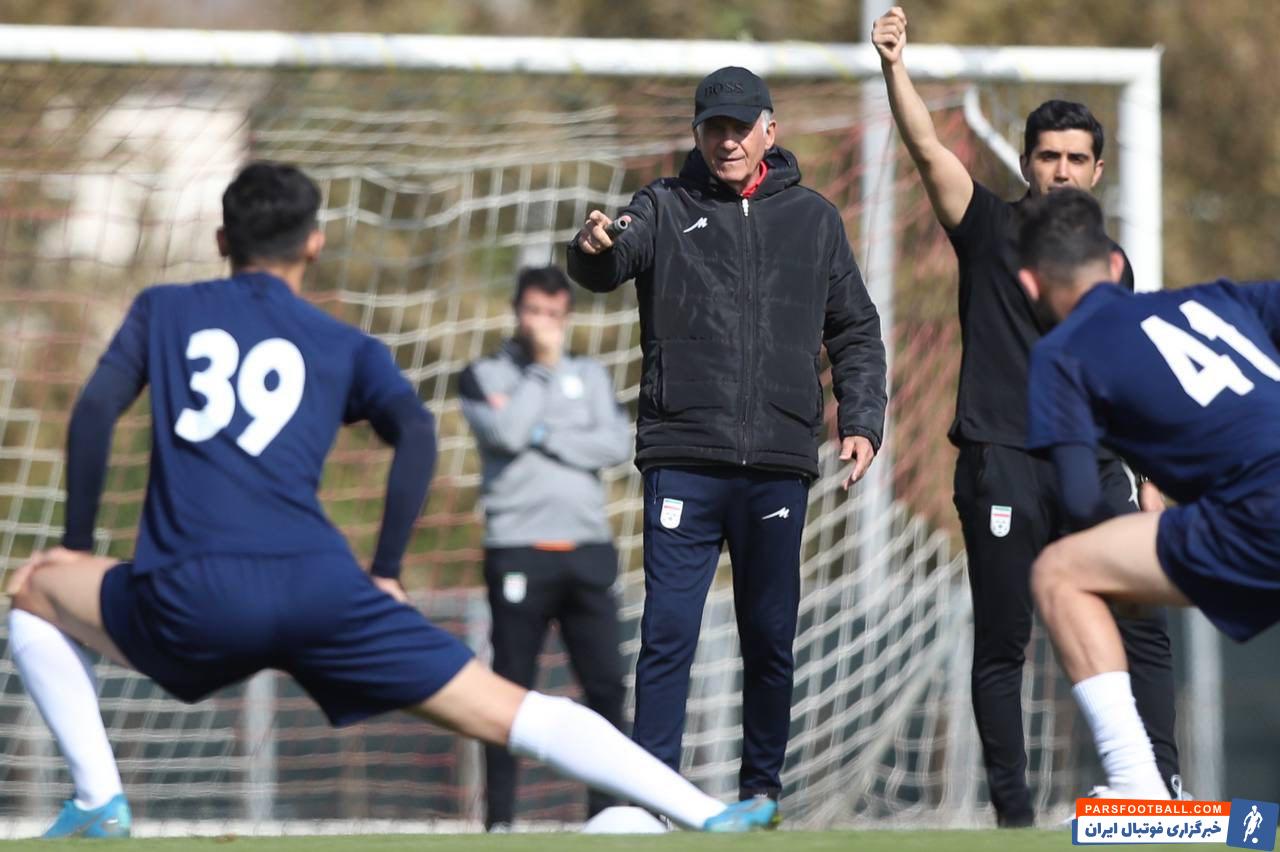 حضور فعال کارلوس کی روش در تمرین تیم ملی