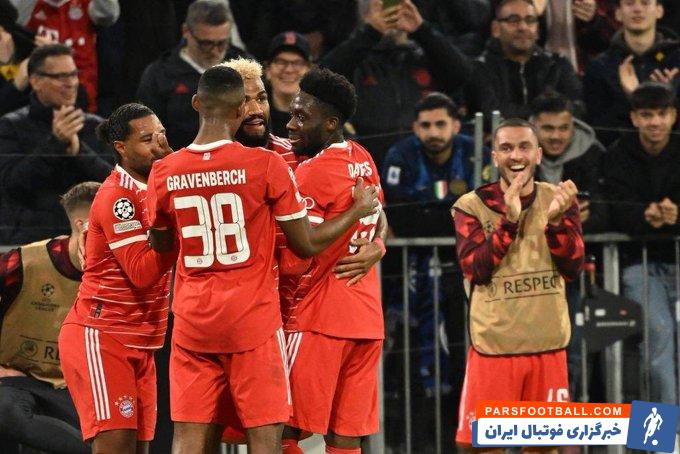 بایرن مونیخ اولین تیم تاریخ لیگ قهرمانان با رکورد 3 فصل صد در صد امتیازی مرحله گروهی