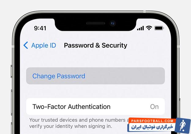 آموزش تغییر رمز اپل آیدی در آیفون
