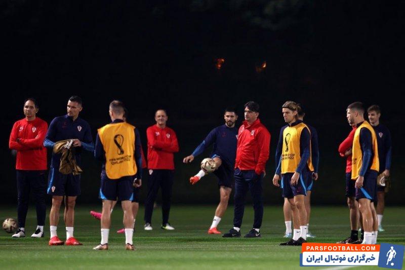 برگزاری آخرین جلسه تمرینی تیم ملی کرواسی پیش از دیدار با آرژانتین