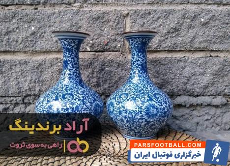 گلدان شیشه ای ترک