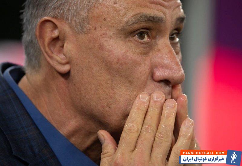 چهره نگران تیته در ضربات پنالتی دیدار برزیل و کرواسی