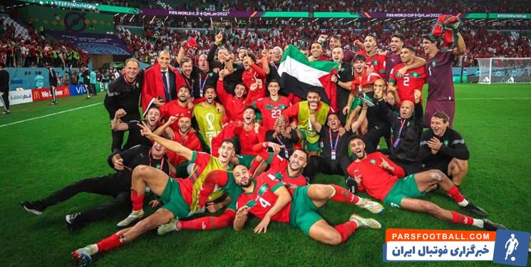 پوستر فیفا برای قدردانی از عملکرد مراکش در جام جهانی 2022