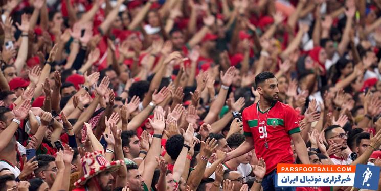 فرانسه ؛ سجده شکر بازیکنان مراکش پس از بازی برابر فرانسه