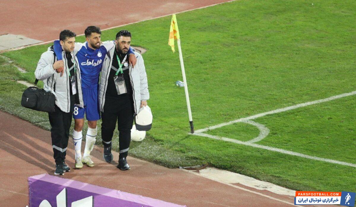 آرش رضاوند در دیدار مقابل پرسپولیس مصدوم شد