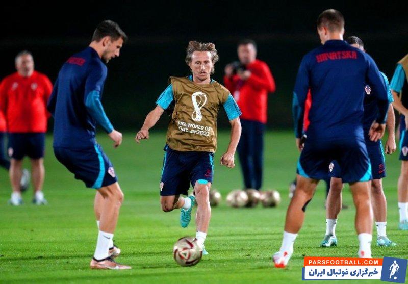 برگزاری آخرین جلسه تمرینی تیم ملی کرواسی پیش از دیدار با آرژانتین