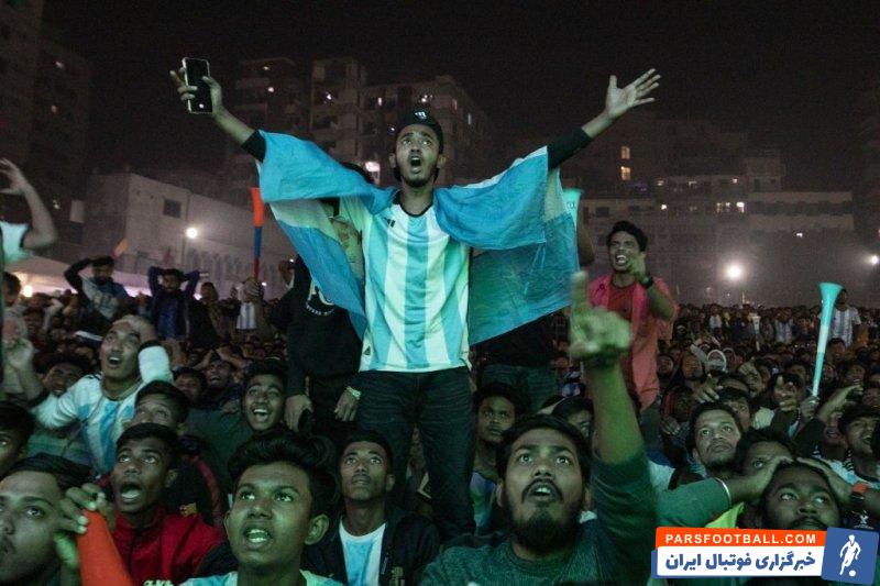شور و هیجان مردم بنگلادش پس از فینالیست شدن تیم ملی آرژانتین