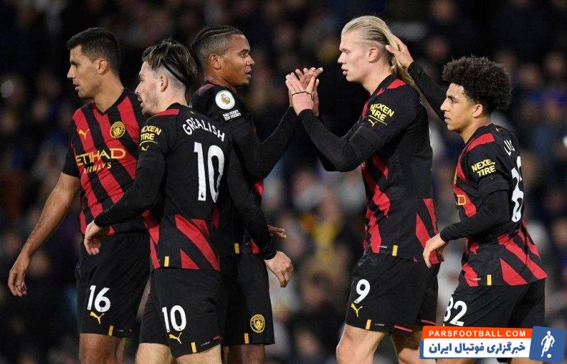 پیروزی دشوار منچسترسیتی برابر لیدز یونایتد با دبل ارلینگ هالند