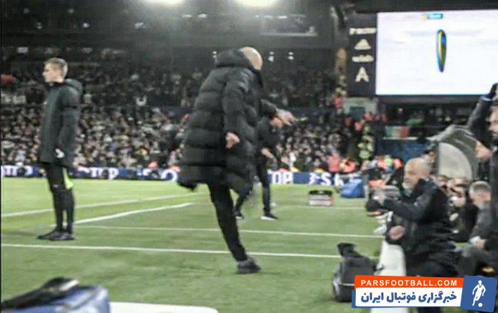 حمله عجیب پپ گواردیولا به مربی لیدز یونایتد با شلیک بطری