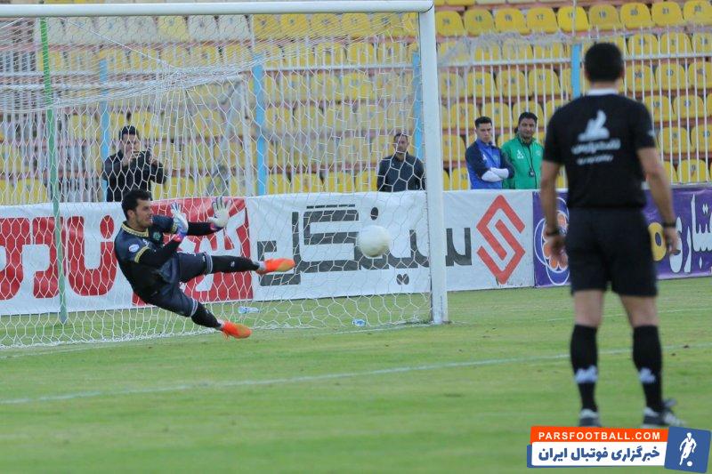 نهمین کلین شیت حسین پورحمیدی درون دروازه آلومینیوم