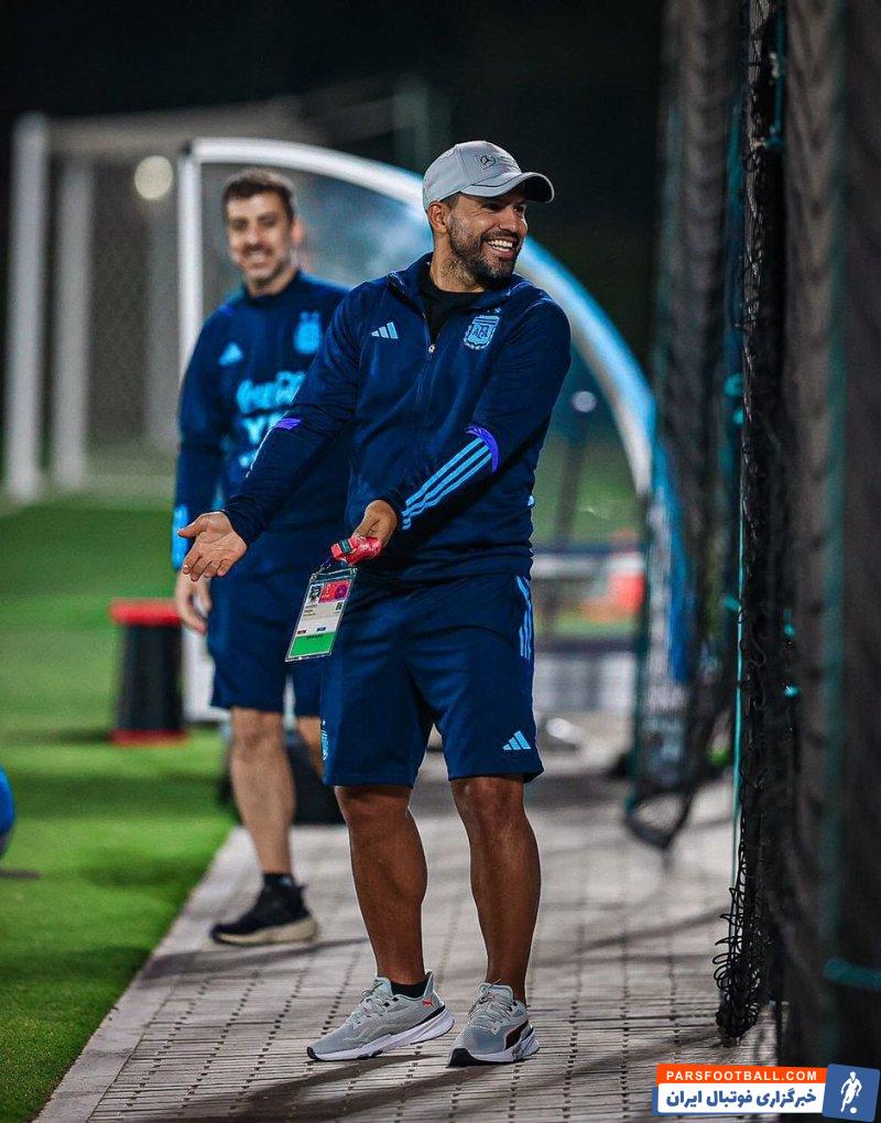 آرژانتین ؛ حضور آگوئرو در تمرینات آرژانتین