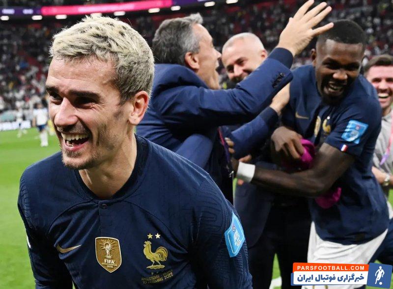 آنتوان گریزمان بهترین بازیکن دیدار فرانسه - مراکش