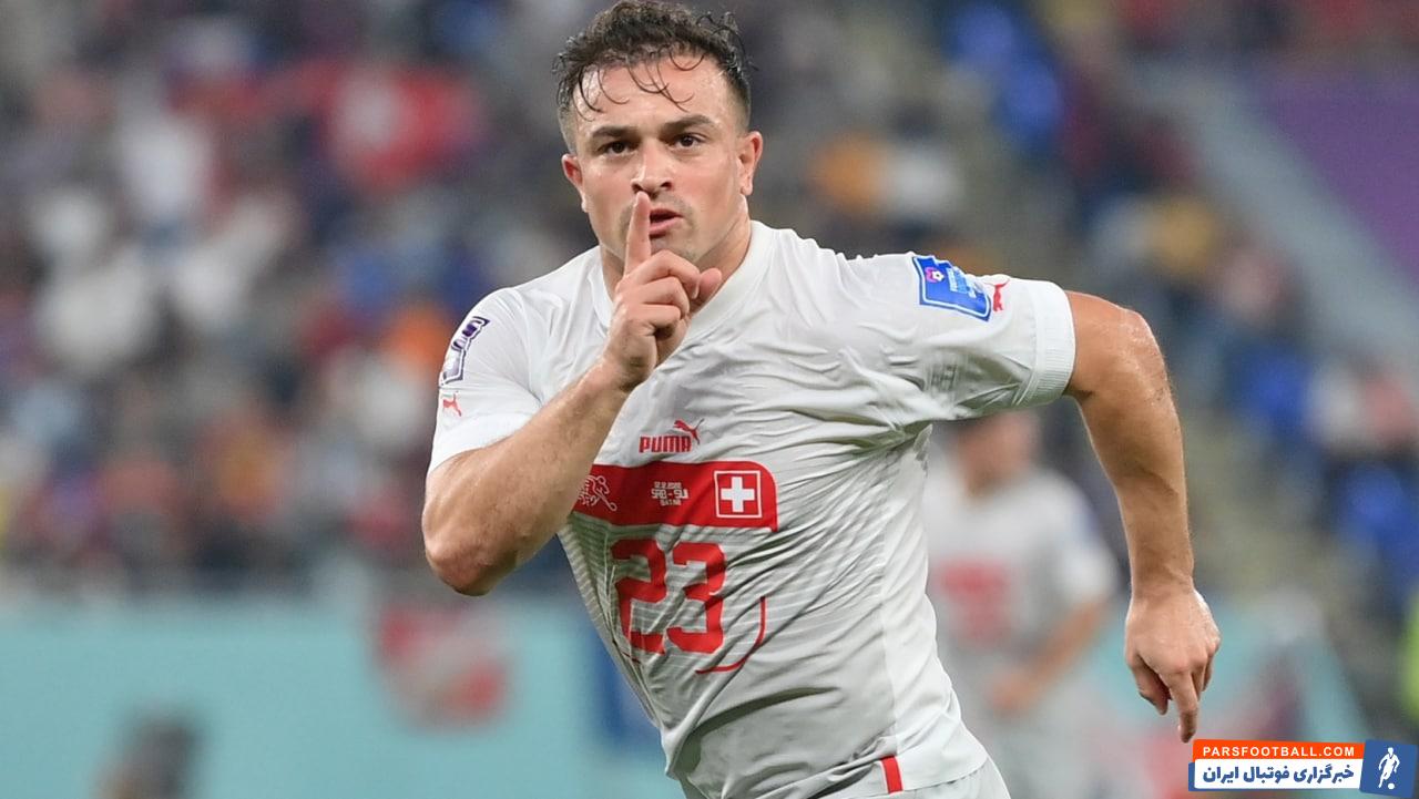 گلزنی ژردان شکیری برای سومین دوره متوالی در جام جهانی برای سوئیس