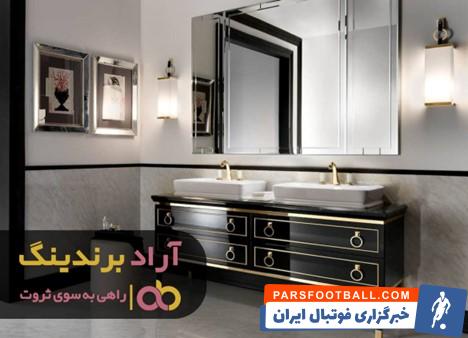 روشویی کابینتی شیشه ای