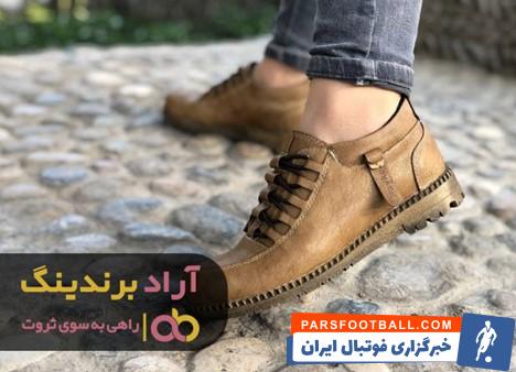 کفش اسپرت چرم طبیعی زنانه