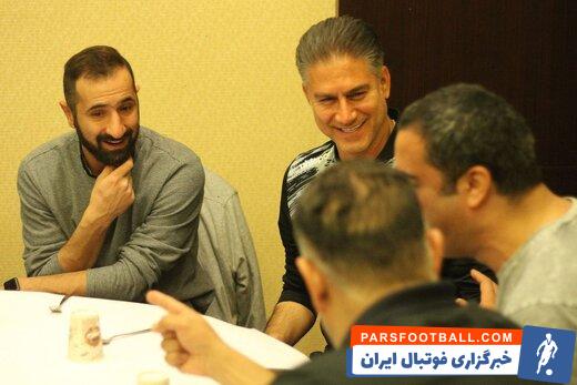 نساجی ؛ هنرمندان سینما پیش از دیدار پرسپولیس در اردوی نساجی حضور پیدا کردند