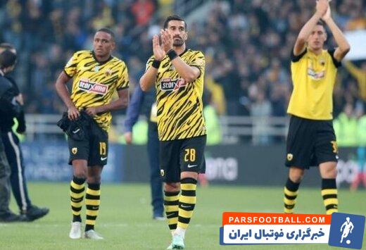 آ.اک آتن در حضور ستاره ایرانی مقابل حریفش به برتری رسید